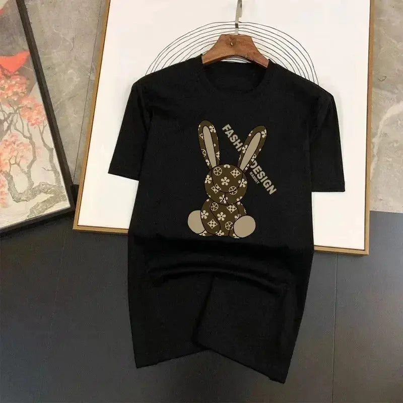 Cartoon Luxury Brand Printed Women T-shirt Plus Size Casual Short Sleeve Y2k Fashion Brand Harajuku Female Top Tees Lady Tshirt Streetsharks