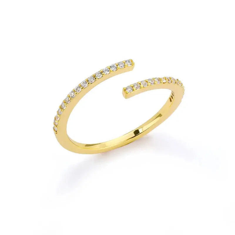 Classic Twist Chain Open Rings For Women Zircon Stainless Steel Geometric Twist Wrapped Couple Ring Wedding Aesthetic Jewelry Streetsharks
