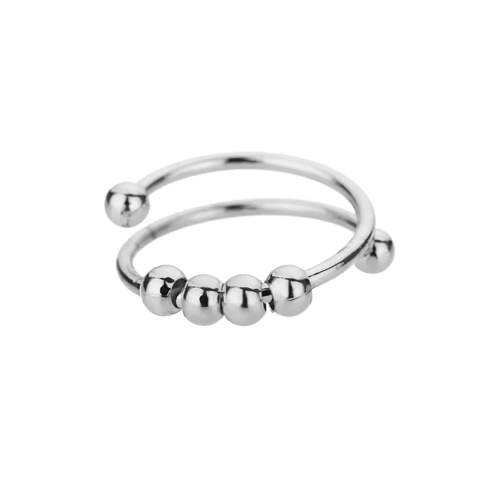 Classic Twist Chain Open Rings For Women Zircon Stainless Steel Geometric Twist Wrapped Couple Ring Wedding Aesthetic Jewelry Streetsharks
