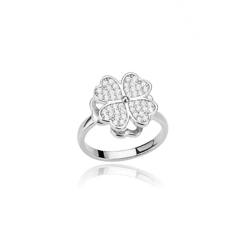 Classic Twist Chain Open Rings For Women Zircon Stainless Steel Geometric Twist Wrapped Couple Ring Wedding Aesthetic Jewelry Streetsharks