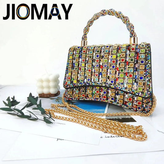 Colored Rhinestone Tote Bag Besigner Luxury Bag Lightweight Purses for Women For Party Exquisite Fashion Crossbody Bags Streetsharks