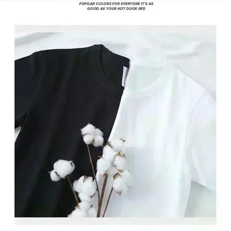 Cotton Letter Print Men T Shirts Luxury Fashion Summer Brand T Shirt Casual Clothing Harajuku Short Sleeve Tops Tees Men's Streetsharks