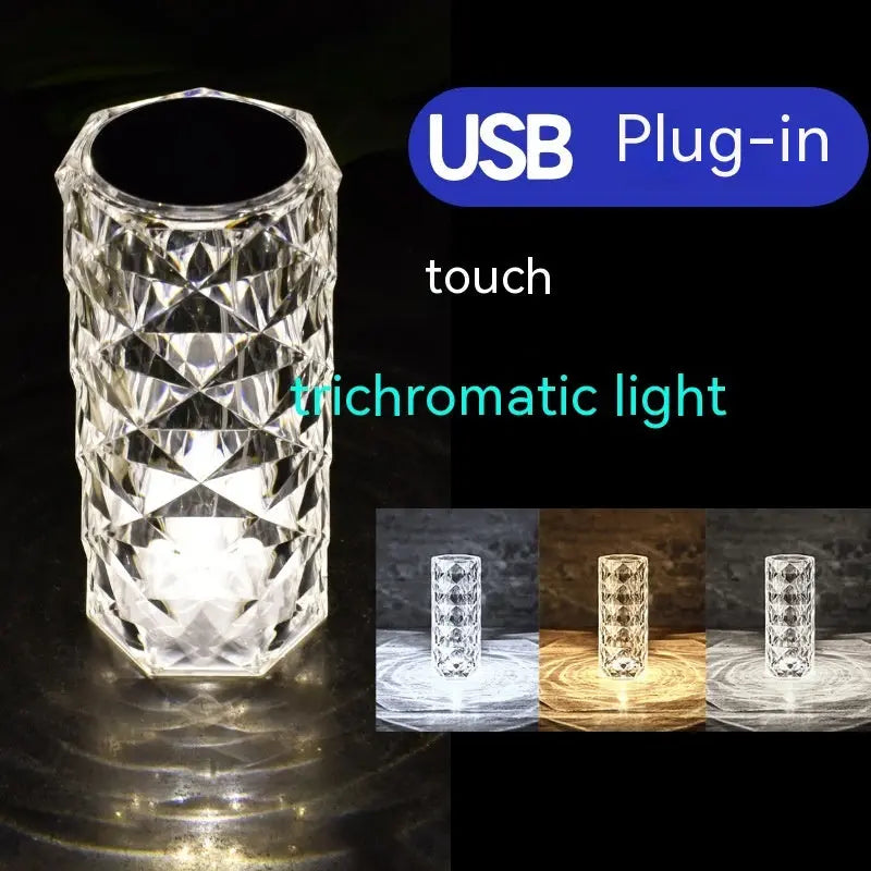 Crystal Rose Lamp Atmosphere Creative Led Table Lamp StreetSharks