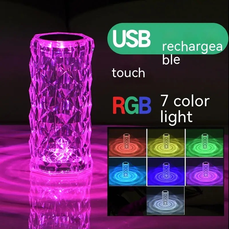 Crystal Rose Lamp Atmosphere Creative Led Table Lamp StreetSharks