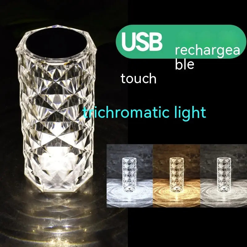 Crystal Rose Lamp Atmosphere Creative Led Table Lamp StreetSharks