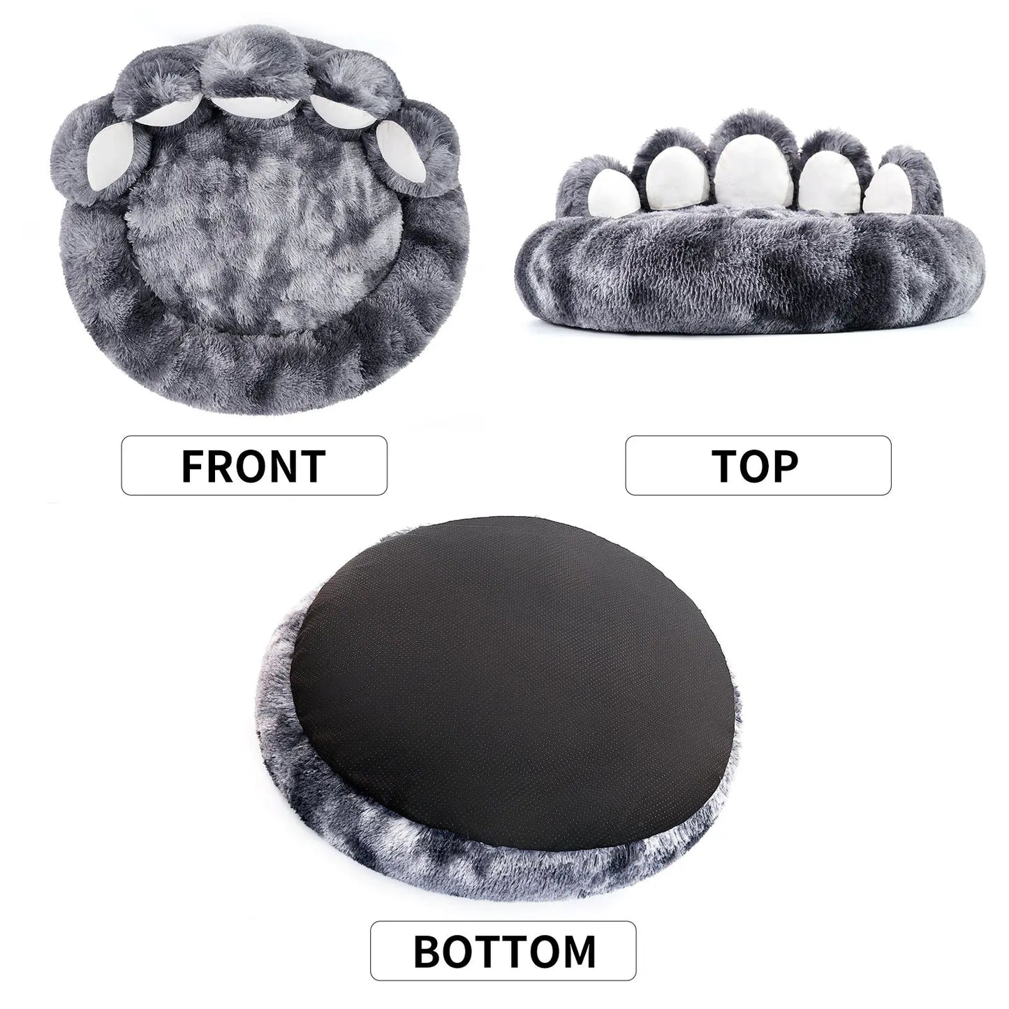Cute Dog Bear Paw Shape Dog Bed, Dog Beds & Furniture For Small And Medium Dogs, Cozy Plush Cute Cat Beds For Indoor Cats StreetSharks