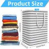 DONGDA Large Laundry Basket, 75L Collapsible Washing Laundry Linen Streetsharks