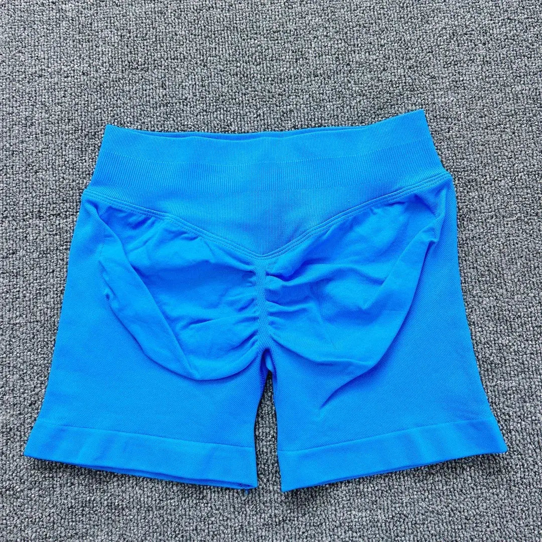 DYF Impact Seamless Sports Shorts Women Booty Yoga Shorts Quick Drying Fitness Tights Solid Workout Scrunch Customizable Lable luxecrown.co.uk
