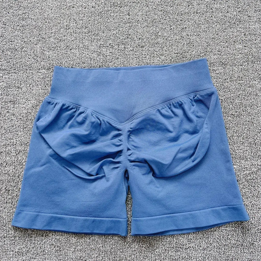 DYF Impact Seamless Sports Shorts Women Booty Yoga Shorts Quick Drying Fitness Tights Solid Workout Scrunch Customizable Lable luxecrown.co.uk