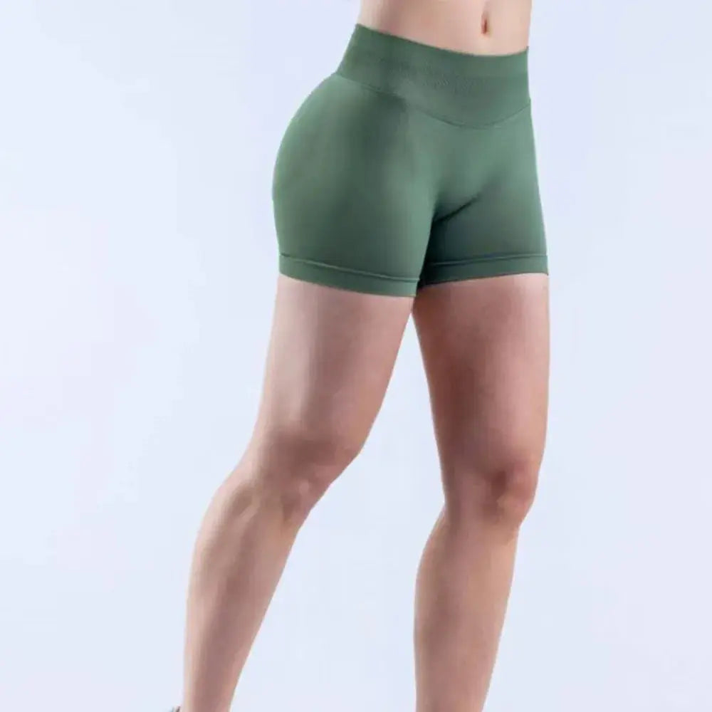 DYF Impact Seamless Sports Shorts Women Booty Yoga Shorts Quick Drying Fitness Tights Solid Workout Scrunch Customizable Lable luxecrown.co.uk