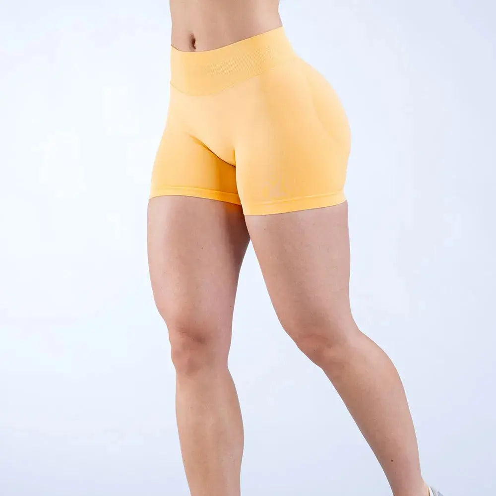DYF Impact Seamless Sports Shorts Women Booty Yoga Shorts Quick Drying Fitness Tights Solid Workout Scrunch Customizable Lable luxecrown.co.uk