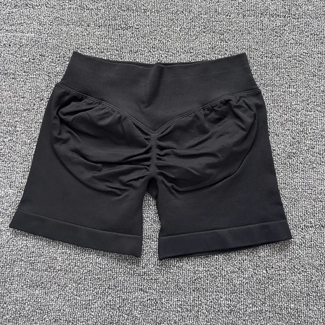 DYF Impact Seamless Sports Shorts Women Booty Yoga Shorts Quick Drying Fitness Tights Solid Workout Scrunch Customizable Lable luxecrown.co.uk