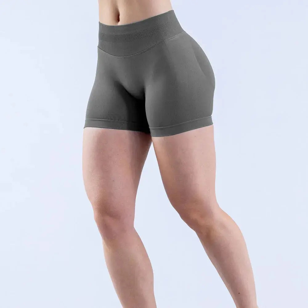 DYF Impact Seamless Sports Shorts Women Booty Yoga Shorts Quick Drying Fitness Tights Solid Workout Scrunch Customizable Lable luxecrown.co.uk
