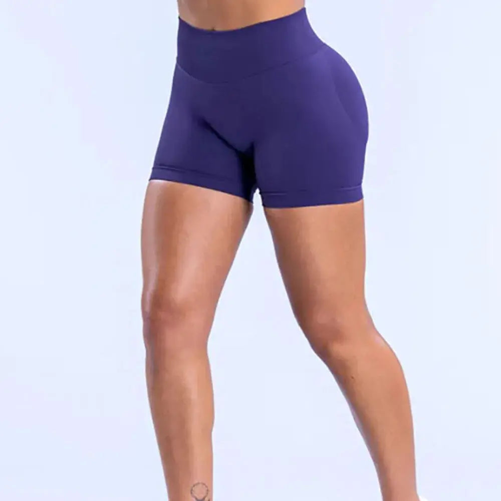 DYF Impact Seamless Sports Shorts Women Booty Yoga Shorts Quick Drying Fitness Tights Solid Workout Scrunch Customizable Lable luxecrown.co.uk