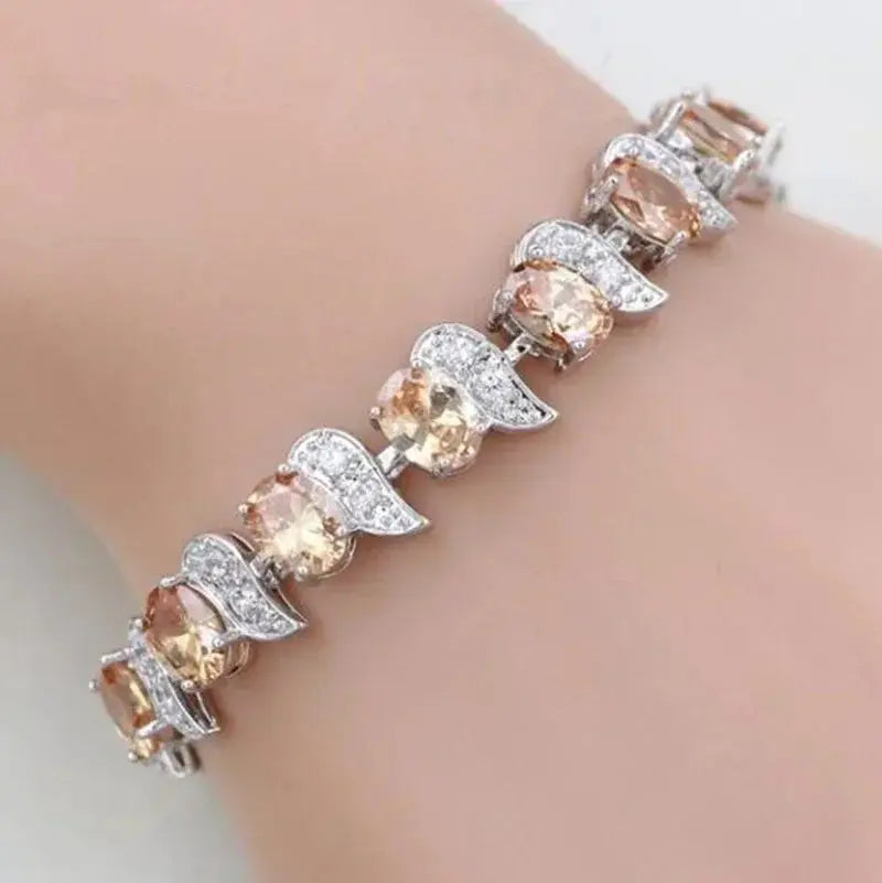 Delysia King Ladies Colorful Crescent Bracelet Luxury Designer Charms for Bracelets Streetsharks