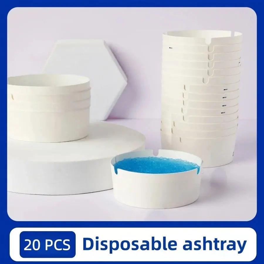 Disposable Ashtray With Self-Contained Cigarette Extinguishing Sand, Thickened And Hardened To Prevent Ash From Flying luxecrown.co.uk