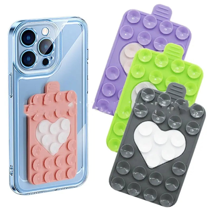 Double Sided Silicone Suction Cup Phone Case Holder StreetSharks