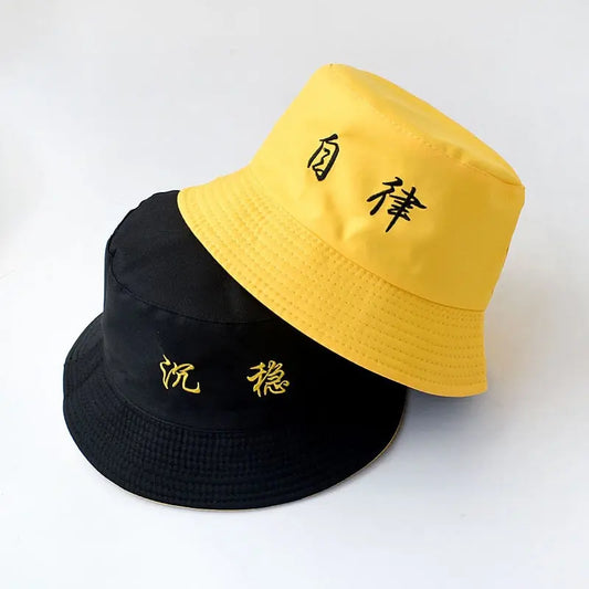 Double-sided Men's And Women's Cotton Bucket Hats Ladies Summer Sunscreen Panama Sun Hats Outdoor Fisherman Hats Streetsharks