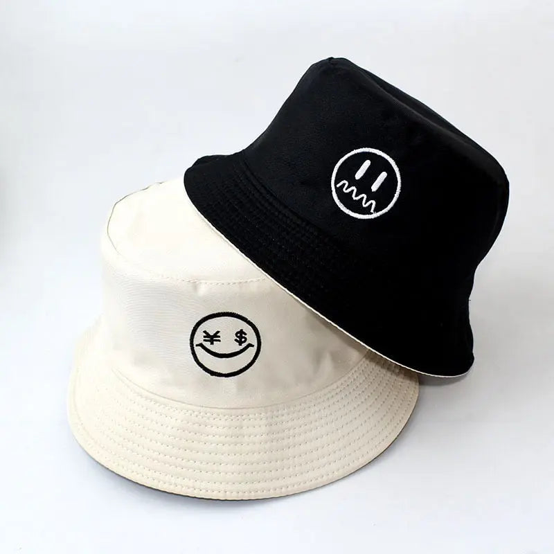 Double-sided Men's And Women's Cotton Bucket Hats Ladies Summer Sunscreen Panama Sun Hats Outdoor Fisherman Hats Streetsharks