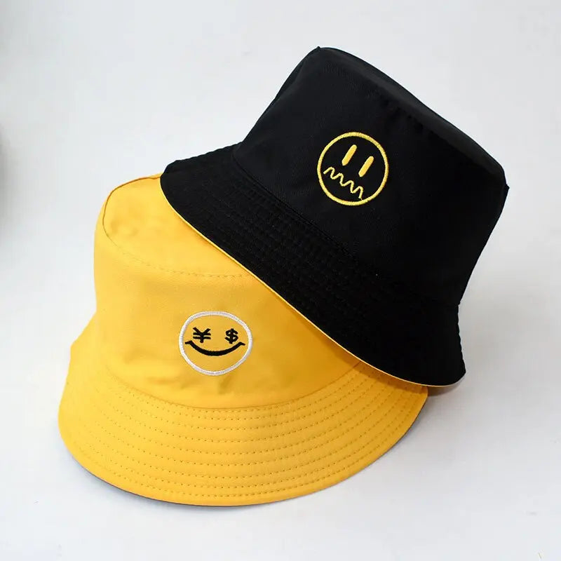 Double-sided Men's And Women's Cotton Bucket Hats Ladies Summer Sunscreen Panama Sun Hats Outdoor Fisherman Hats Streetsharks