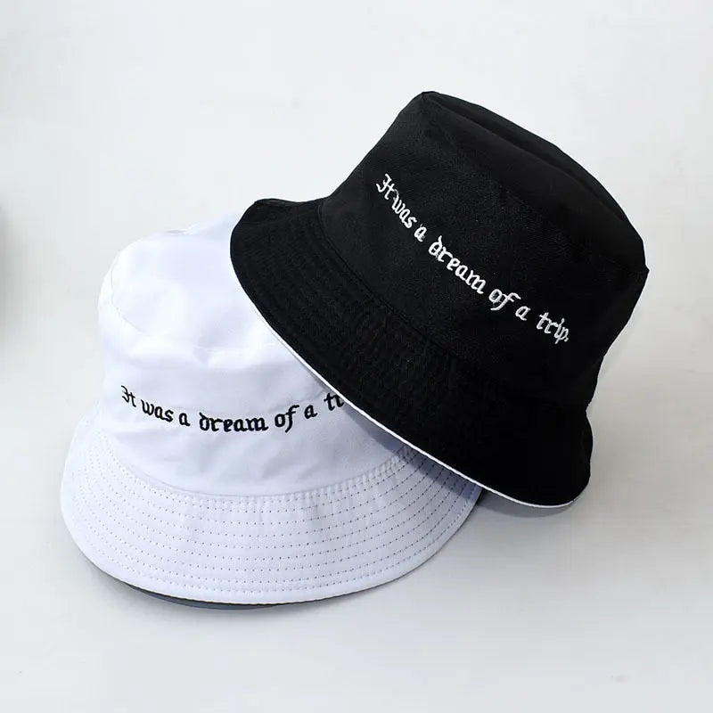 Double-sided Men's And Women's Cotton Bucket Hats Ladies Summer Sunscreen Panama Sun Hats Outdoor Fisherman Hats Streetsharks