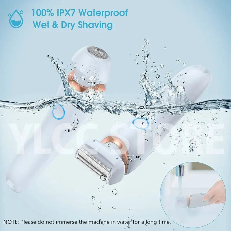 Electric Razors for Women 2 In 1 Bikini Trimmer Face Shavers Hair Removal for Underarms Legs Ladies Body Trimmer IPX7 Waterproof luxecrown.co.uk