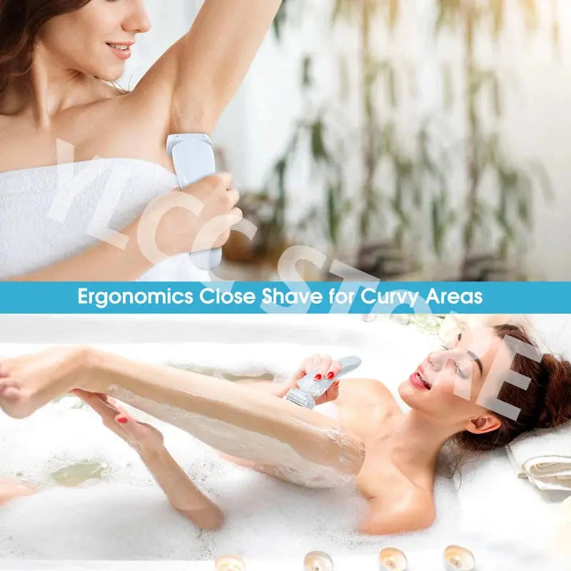 Electric Razors for Women 2 In 1 Bikini Trimmer Face Shavers Hair Removal for Underarms Legs Ladies Body Trimmer IPX7 Waterproof luxecrown.co.uk
