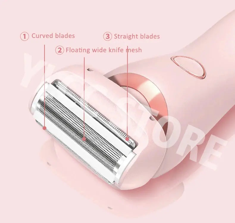 Electric Razors for Women 2 In 1 Bikini Trimmer Face Shavers Hair Removal for Underarms Legs Ladies Body Trimmer IPX7 Waterproof luxecrown.co.uk