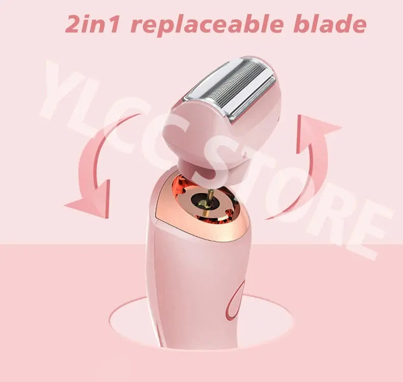 Electric Razors for Women 2 In 1 Bikini Trimmer Face Shavers Hair Removal for Underarms Legs Ladies Body Trimmer IPX7 Waterproof luxecrown.co.uk
