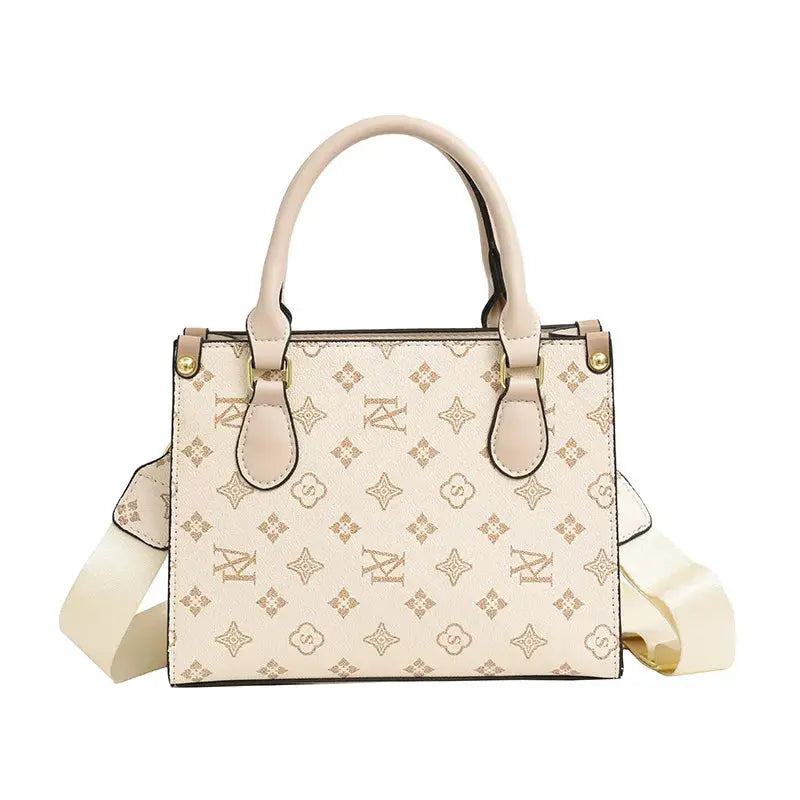 Elegant Retro Women's Tote Bag Single Shoulder Crossbody Bag Floral Print Ladies Handbag Luxury Texture Commuter Messenger Bag luxecrown.co.uk