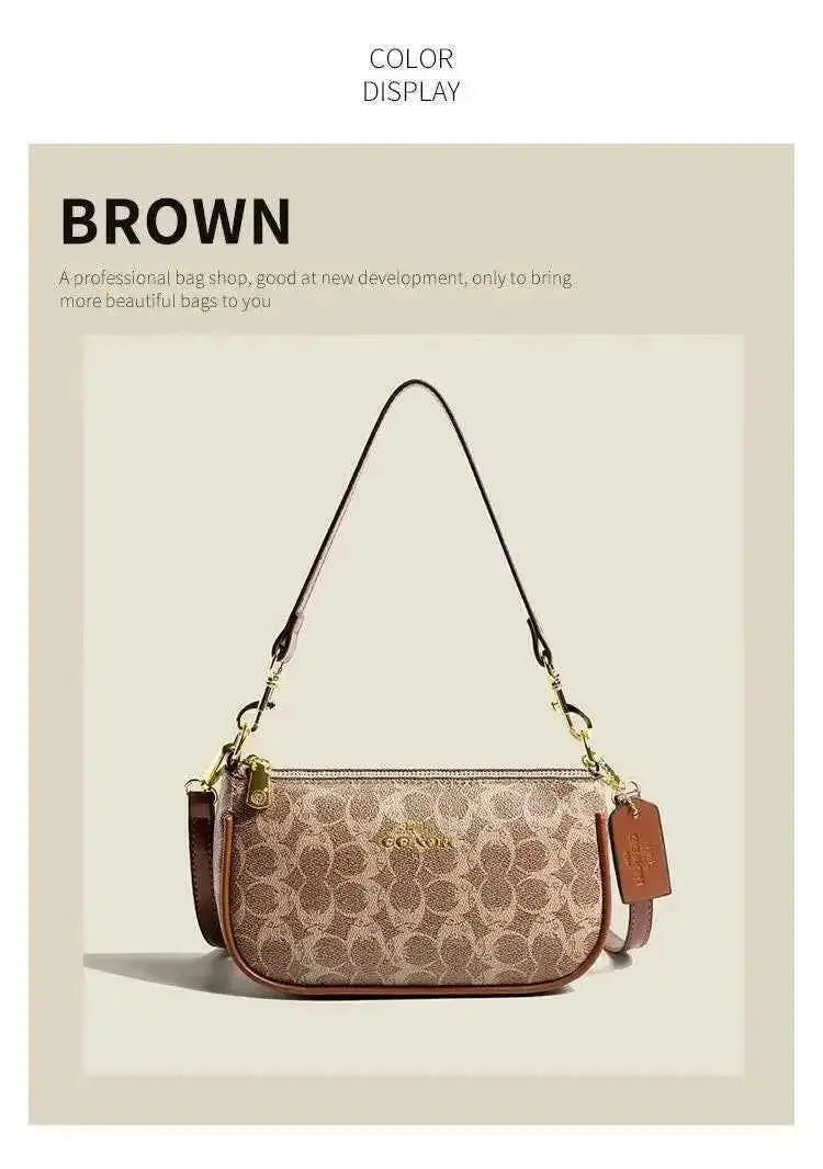 Elegant Women's Underarm Bag Hot Popular Ladies Shoulder Bag PU Leather Luxury Handbag Ladies Bag Designer Crossbody Bag