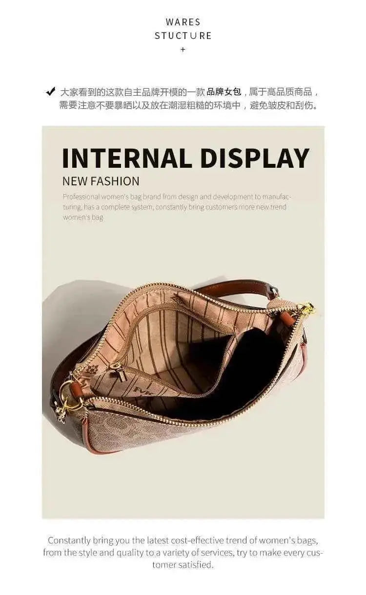 Elegant Women's Underarm Bag Hot Popular Ladies Shoulder Bag PU Leather Luxury Handbag Ladies Bag Designer Crossbody Bag