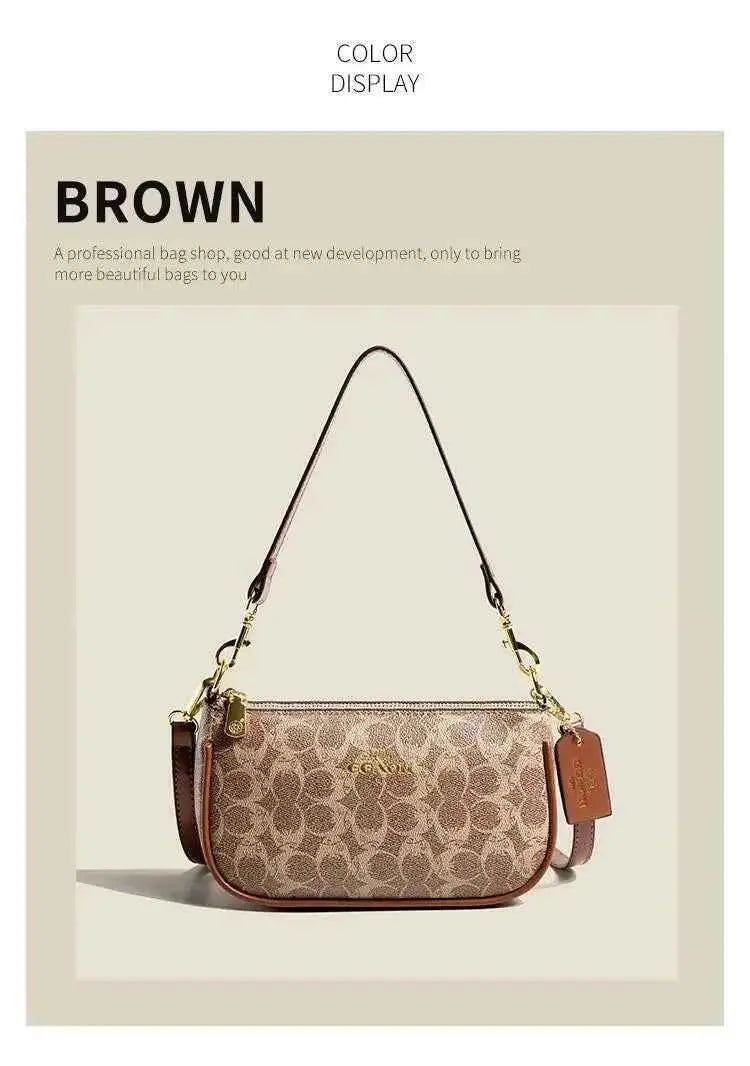 Elegant Women's Underarm Bag Hot Popular Ladies Shoulder Bag PU Leather Luxury Handbag Ladies Bag Designer Crossbody Bag