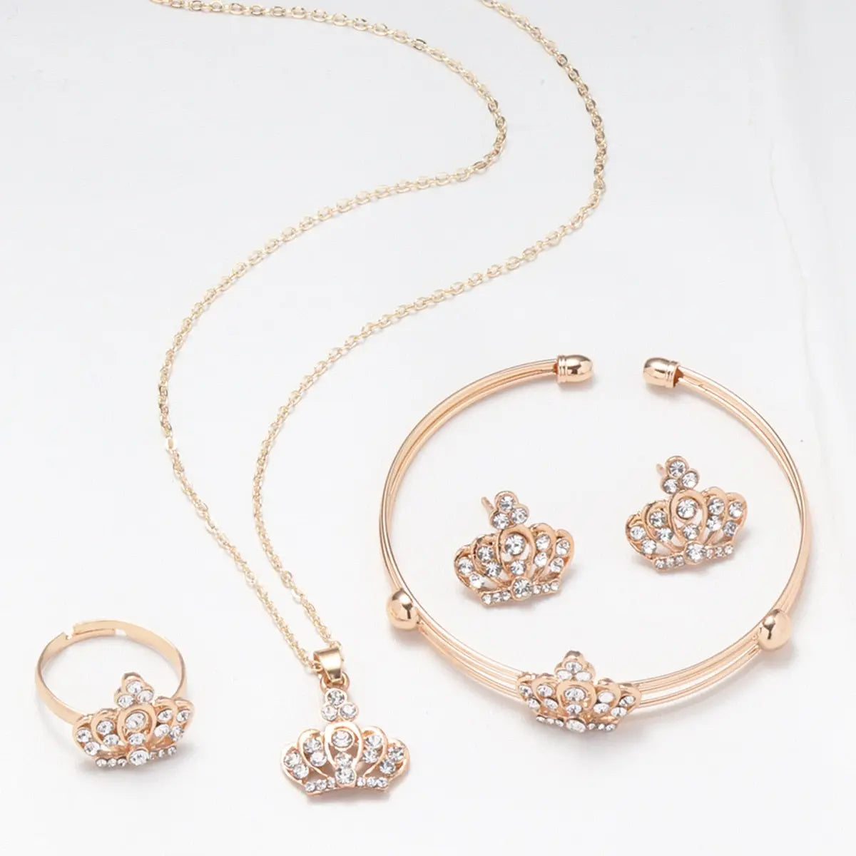 Exquisite Double Heart Necklace Earrings Gifts -  Streetsharks