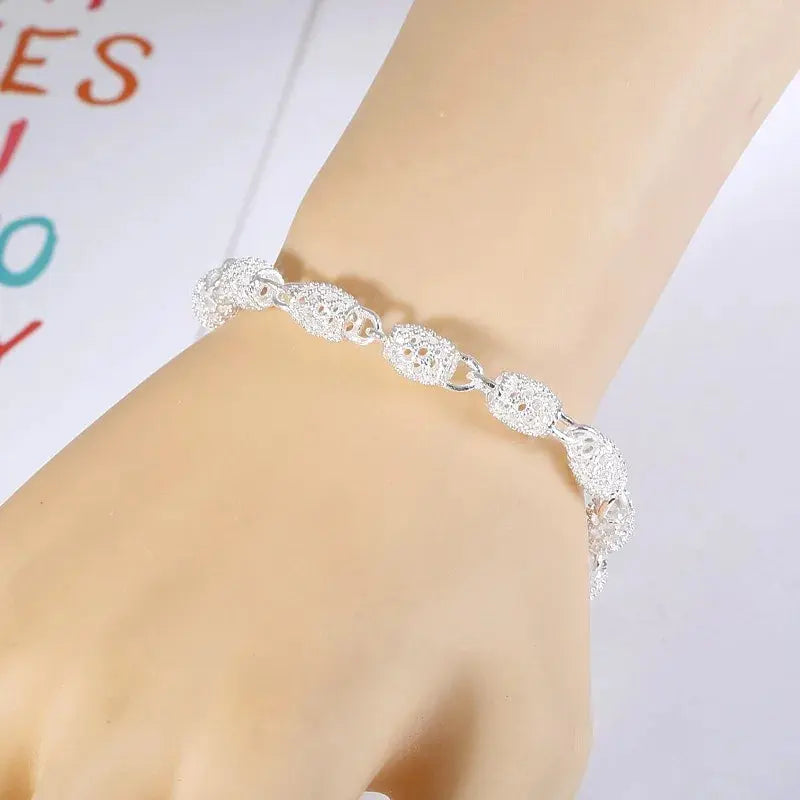 Fashion 925 Sterling Silver Bracelets For Women Luxury Original Designer Hollow Lantern Ball Charm Bracelets Beautiful Jewelry Streetsharks