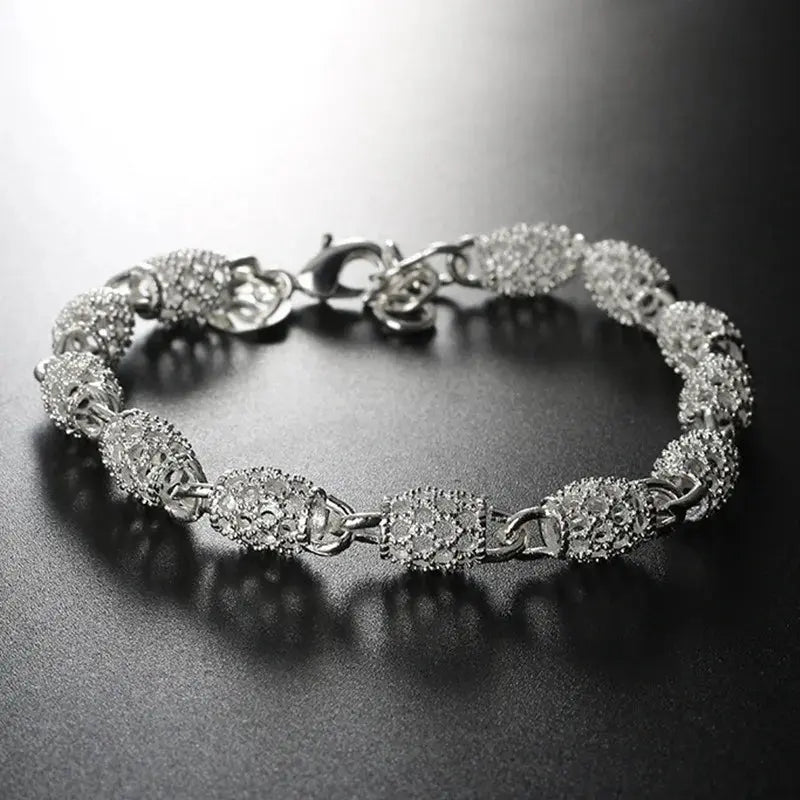 Fashion 925 Sterling Silver Bracelets For Women Luxury Original Designer Hollow Lantern Ball Charm Bracelets Beautiful Jewelry Streetsharks
