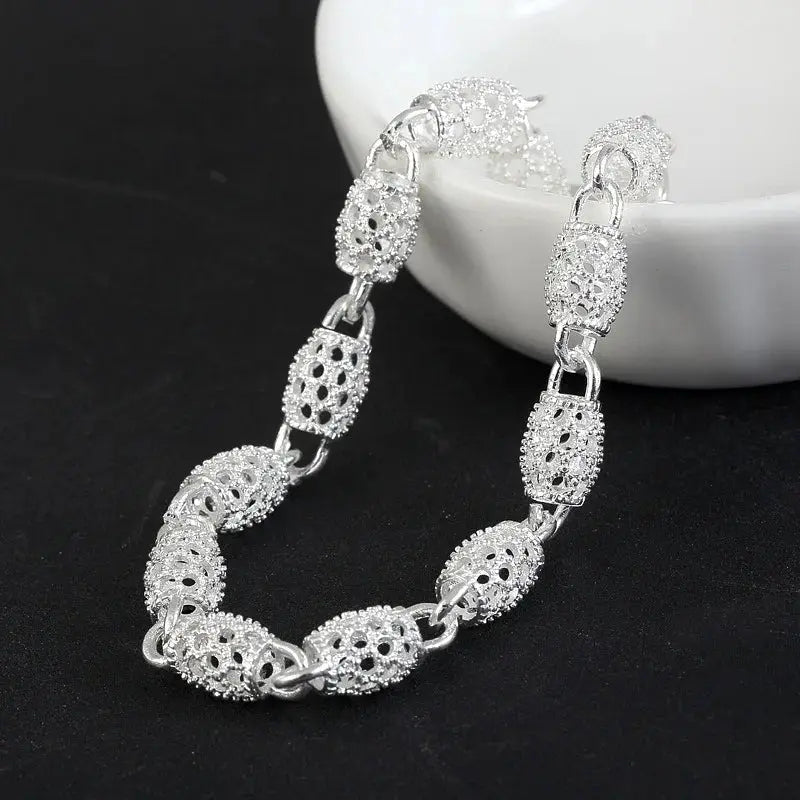 Fashion 925 Sterling Silver Bracelets For Women Luxury Original Designer Hollow Lantern Ball Charm Bracelets Beautiful Jewelry Streetsharks