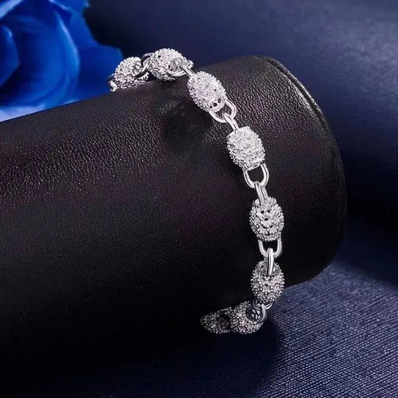 Fashion 925 Sterling Silver Bracelets For Women Luxury Original Designer Hollow Lantern Ball Charm Bracelets Beautiful Jewelry Streetsharks