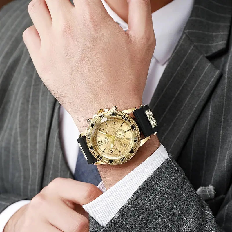 Fashion Sports Style Silicone Men's Watch Casual Wrist Watch luxecrown.co.uk