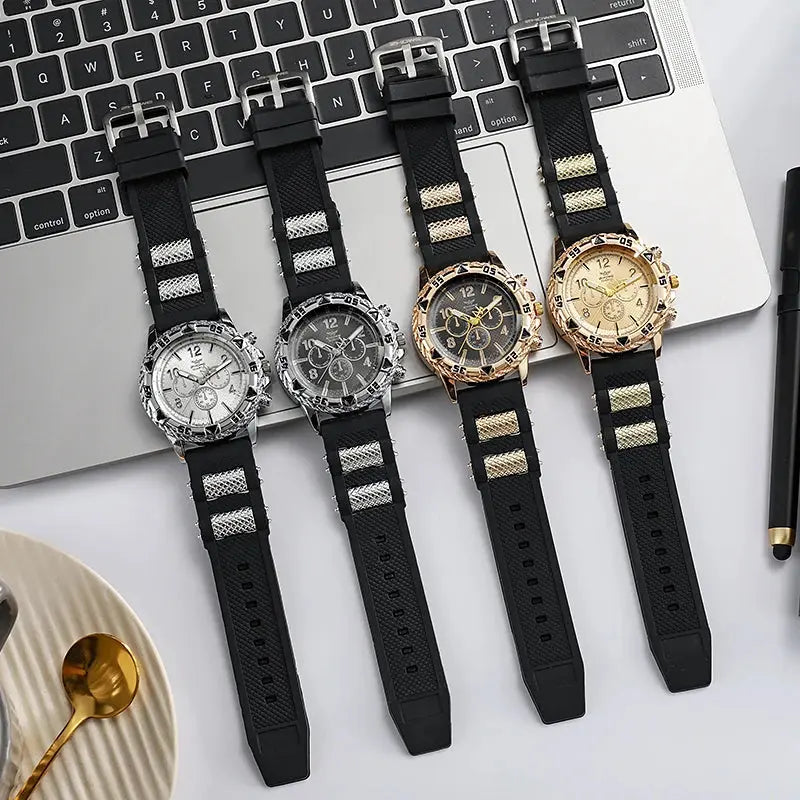 Fashion Sports Style Silicone Men's Watch Casual Wrist Watch luxecrown.co.uk