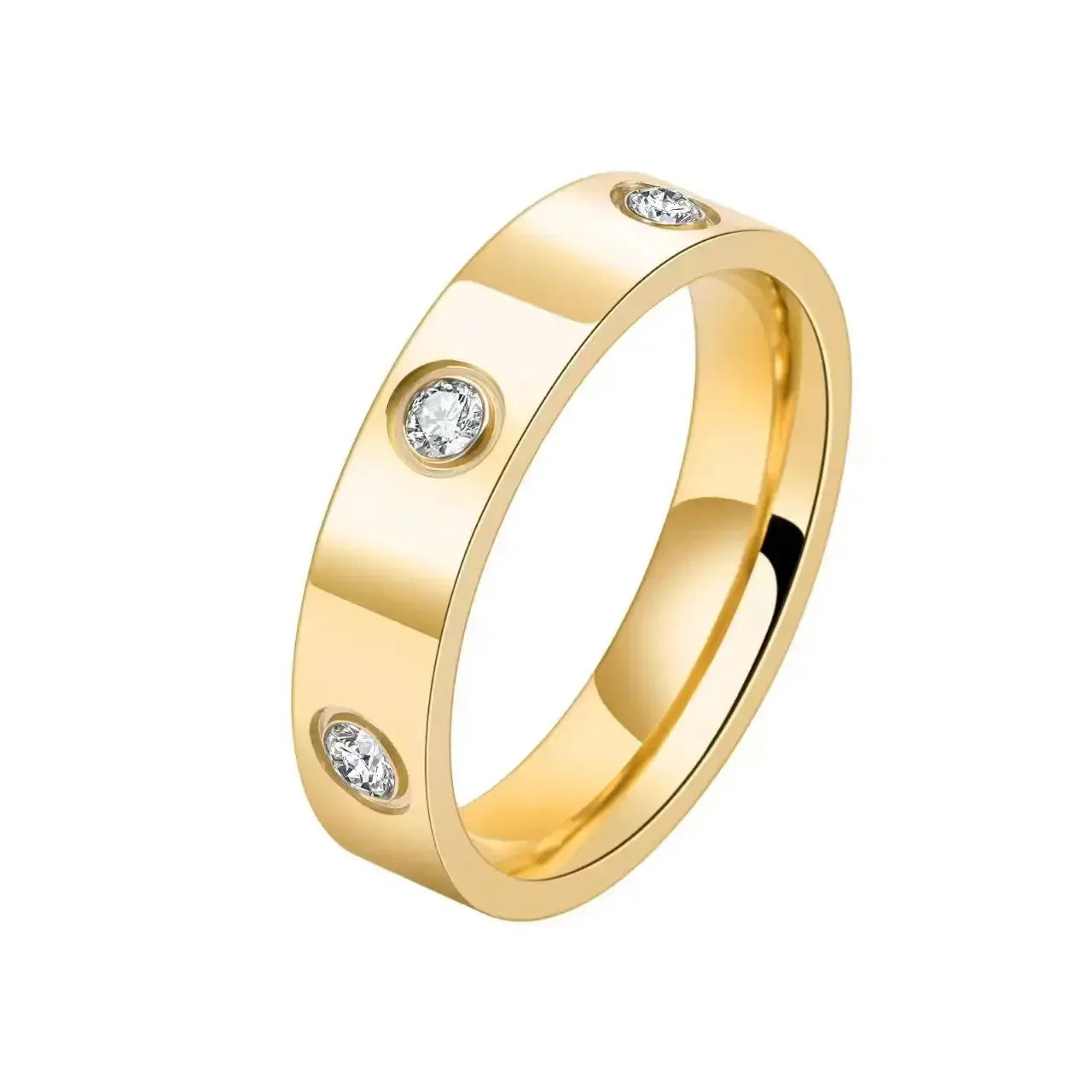 Fashion Stainless Steel CZ Crystal Cross Ring For Women Men Rose Gold Color Love Couple  Wedding Rings Luxury Jewelry Gift Streetsharks