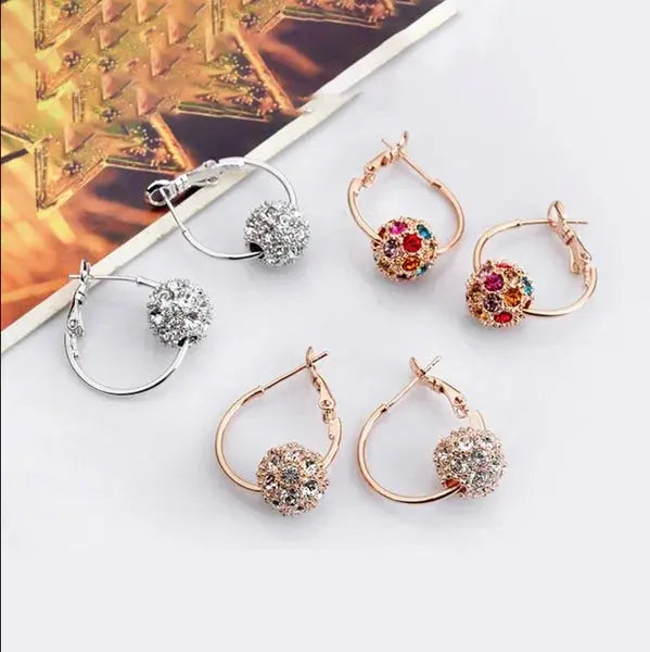Fashion Trend Earrings Zircon Pendant Earrings Shiny Earrings for Women's Wedding Betrothal Bride Jewelry Birthday Gift Streetsharks