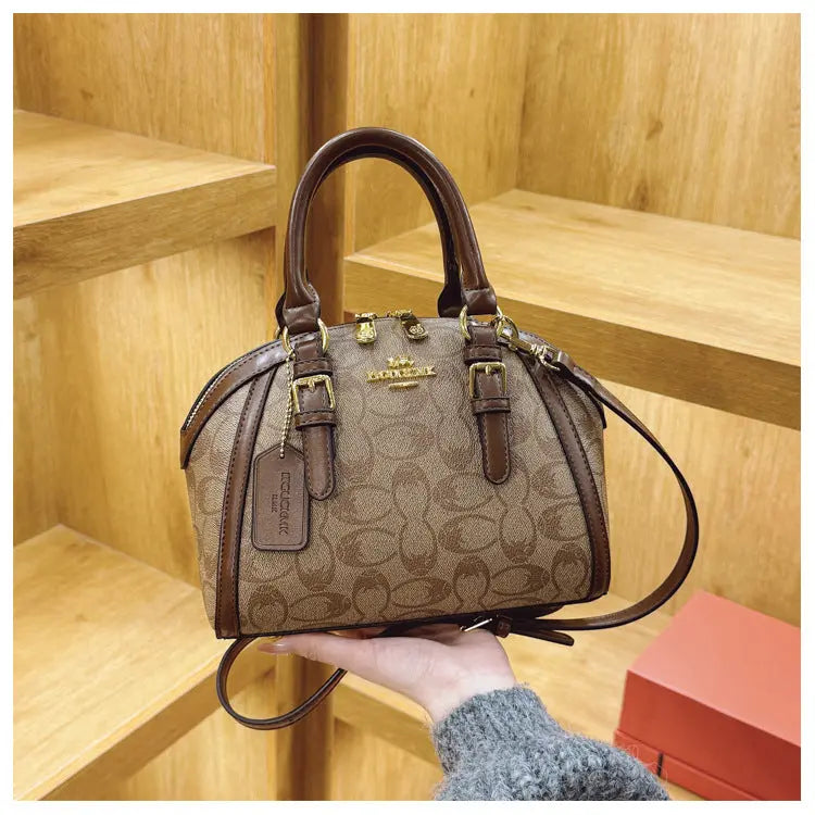 Fashion Women's Shell Bag Luxury Retro Clutch Tote Premium Printed Leather Crossbody Bag for Women Elegant Shell-Shaped Handbag luxecrown.co.uk
