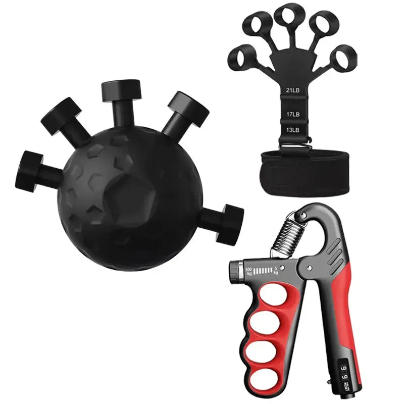 Finger Exerciser Trainer Hand Grip Strengthener Rock Climbing Finger Exerciser Trainers Gripper Exerciser Hand Strength Exercise Streetsharks