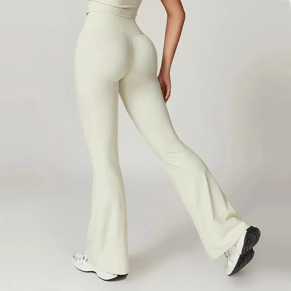 Flare Leggings Yoga Pants Women Bell-bottoms Yoga Tights High Waist Fitness Pants Stretch Gym Workout Sports Push Up Leggings luxecrown.co.uk