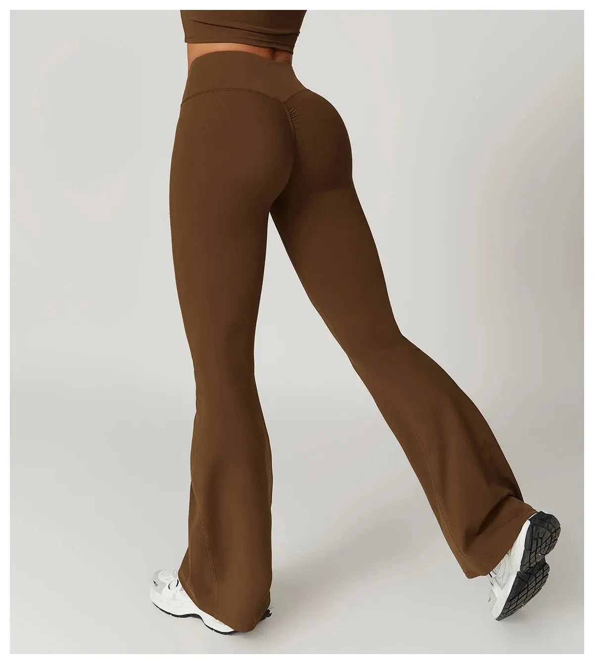 Flare Leggings Yoga Pants Women Bell-bottoms Yoga Tights High Waist Fitness Pants Stretch Gym Workout Sports Push Up Leggings luxecrown.co.uk