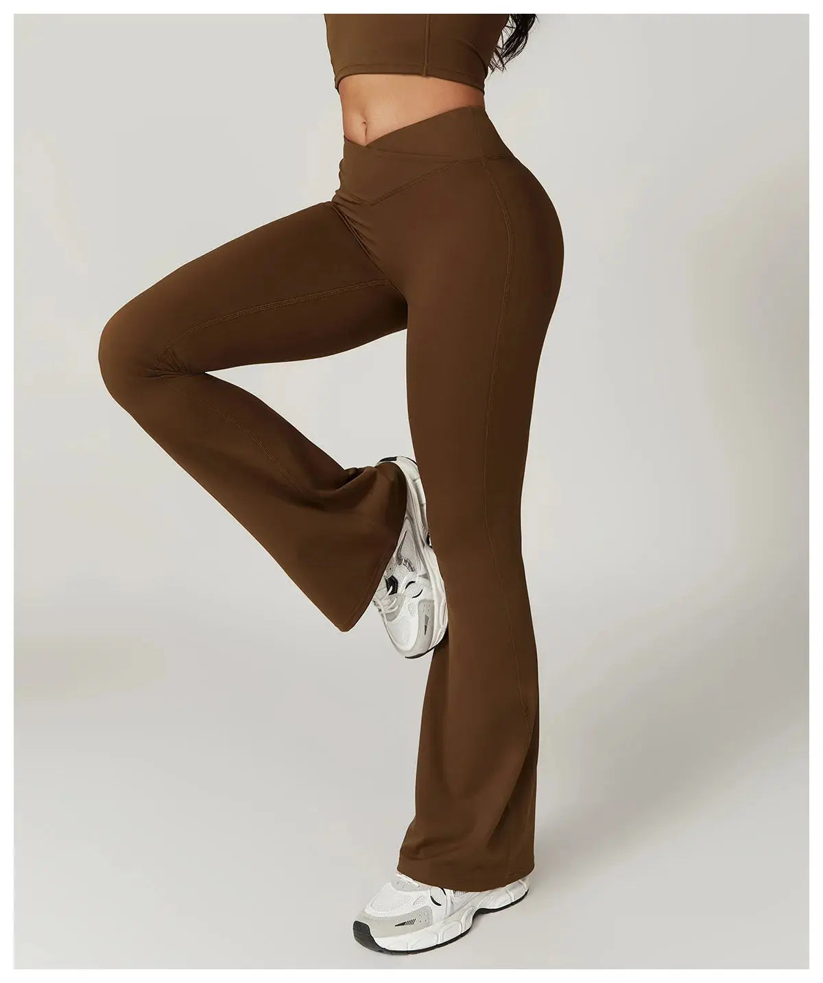Flare Leggings Yoga Pants Women Bell-bottoms Yoga Tights High Waist Fitness Pants Stretch Gym Workout Sports Push Up Leggings luxecrown.co.uk