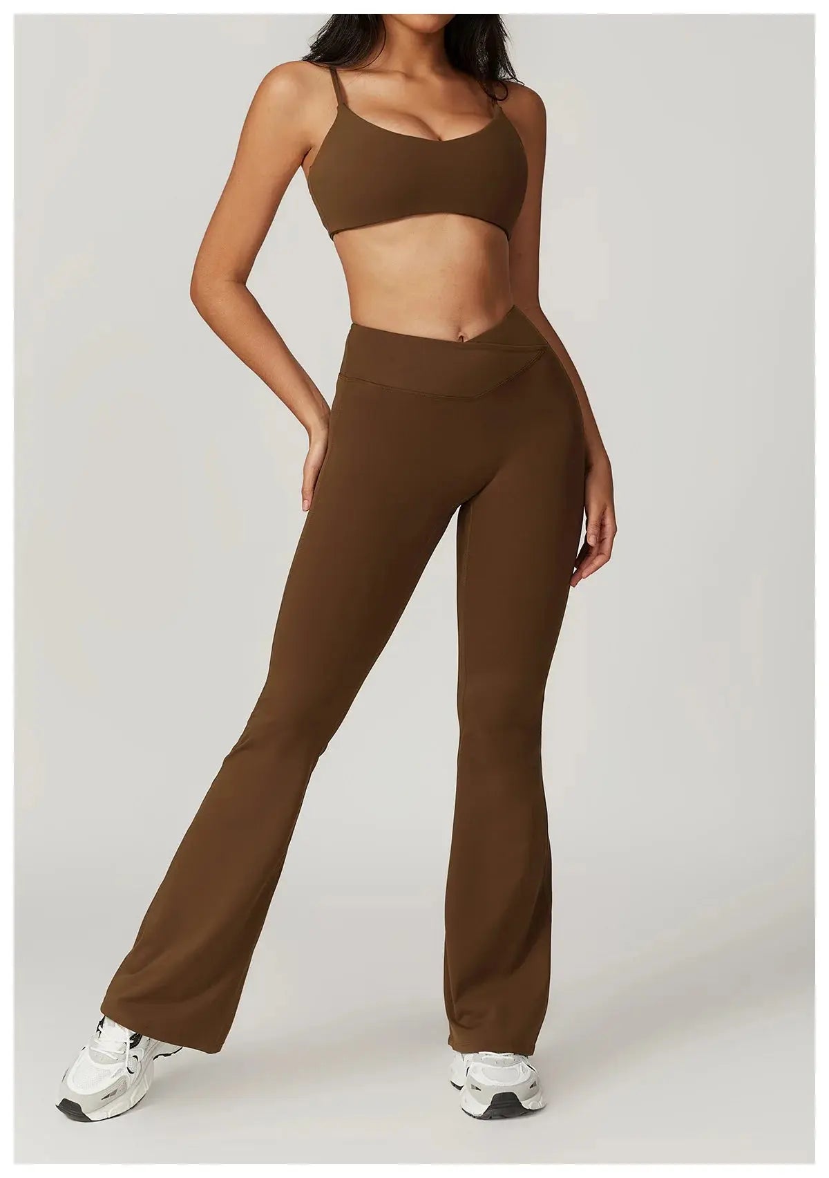 Flare Leggings Yoga Pants Women Bell-bottoms Yoga Tights High Waist Fitness Pants Stretch Gym Workout Sports Push Up Leggings luxecrown.co.uk