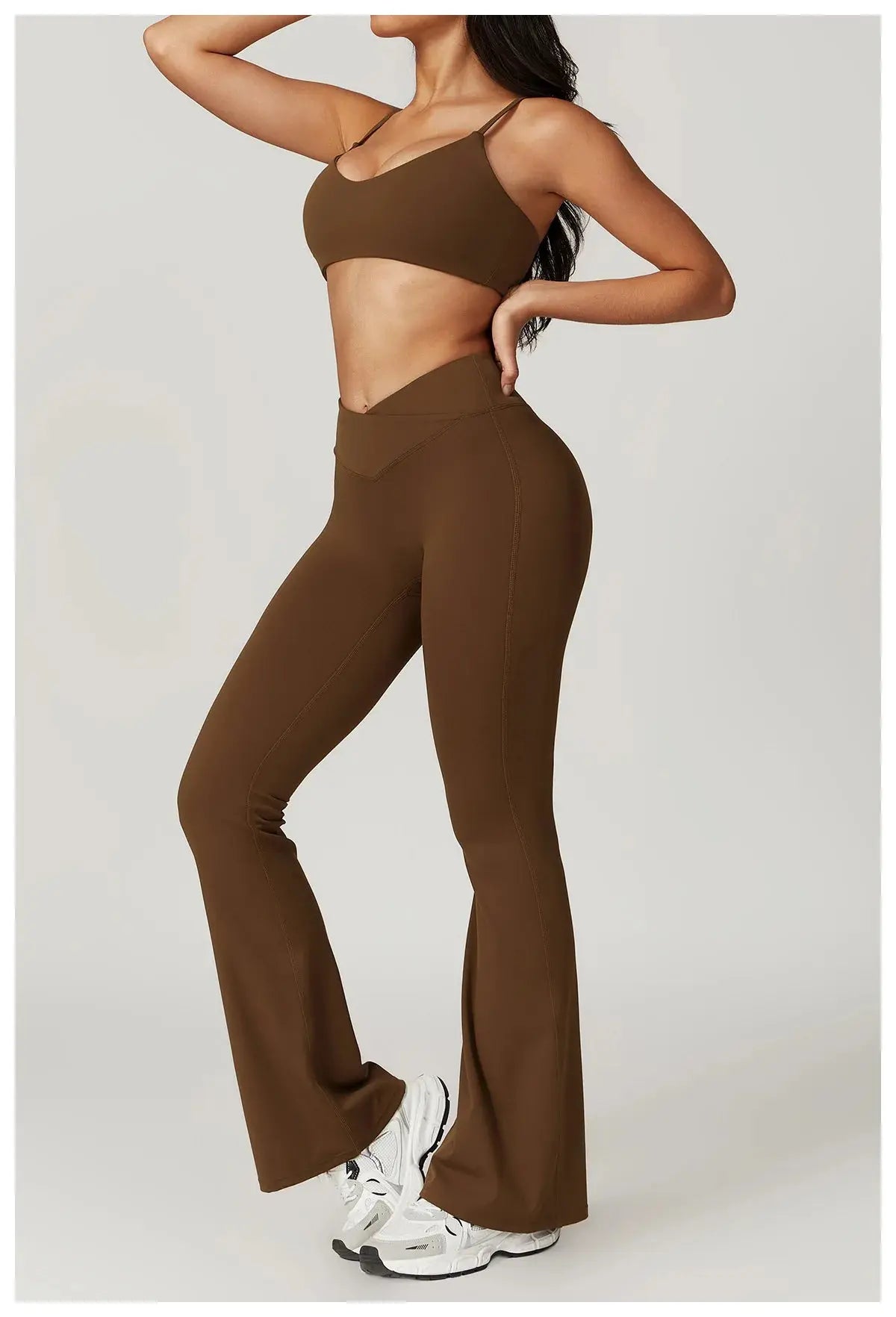 Flare Leggings Yoga Pants Women Bell-bottoms Yoga Tights High Waist Fitness Pants Stretch Gym Workout Sports Push Up Leggings luxecrown.co.uk