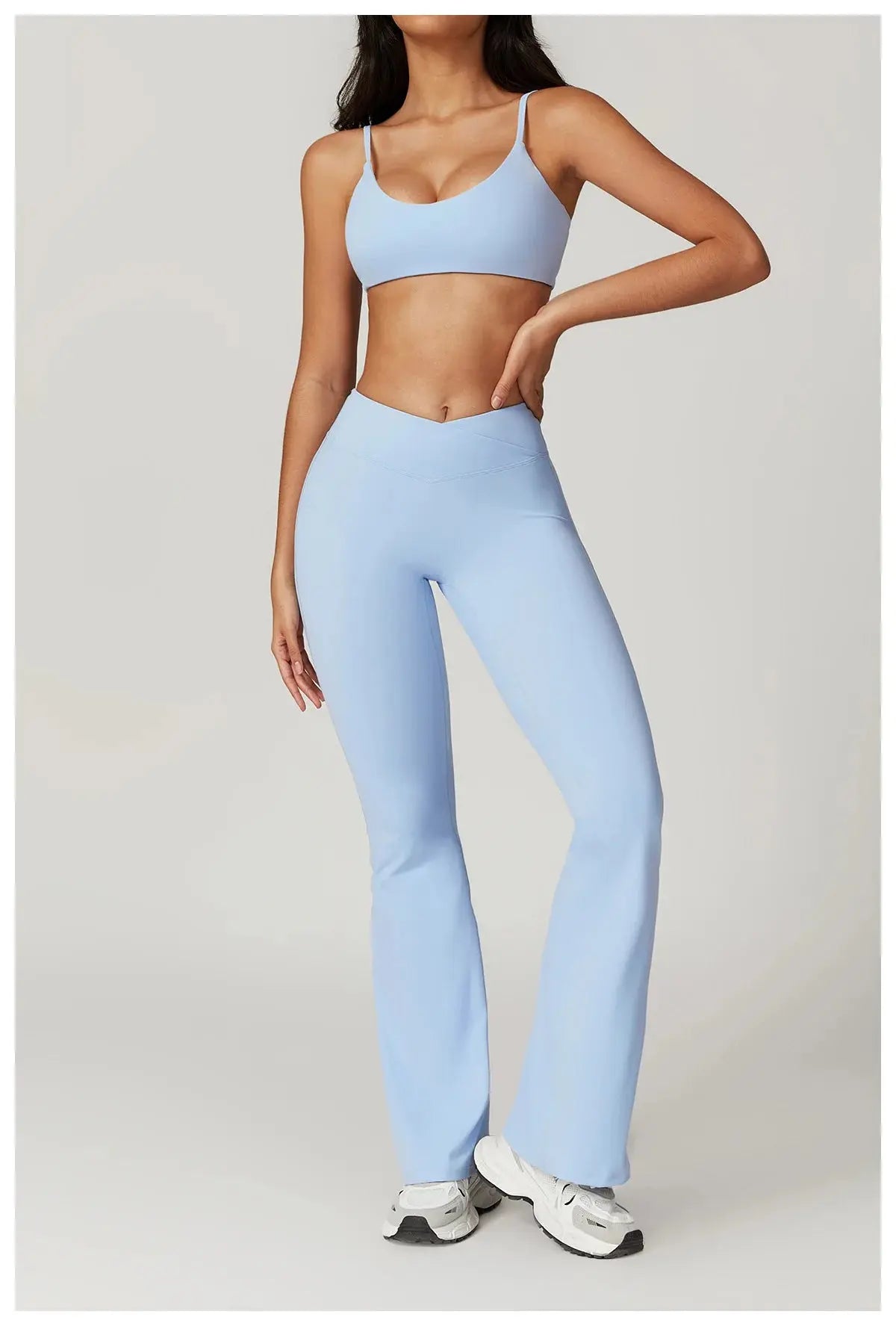 Flare Leggings Yoga Pants Women Bell-bottoms Yoga Tights High Waist Fitness Pants Stretch Gym Workout Sports Push Up Leggings luxecrown.co.uk